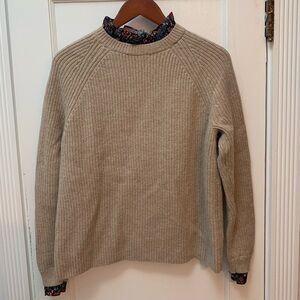 EUC Boden Women's Tan Crewneck Sweater - Sz Medium